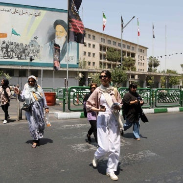 Women walk on the streets of Tehran as Iran’s “morality police” resume hijab patrols, July 18, 2023.