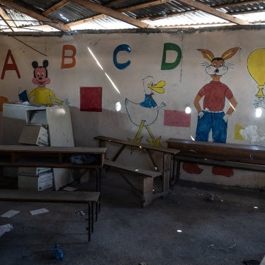 Inside the École Communautaire in the Bel Air neighborhood of Port-au-Prince, Haiti on May 9, 2024. The school was abandoned in late February 2024 as gang violence made safe access for students and teachers impossible.