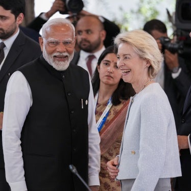 Indian Prime Minister Narendra Modi and European Commission President Ursula von der Leyen.