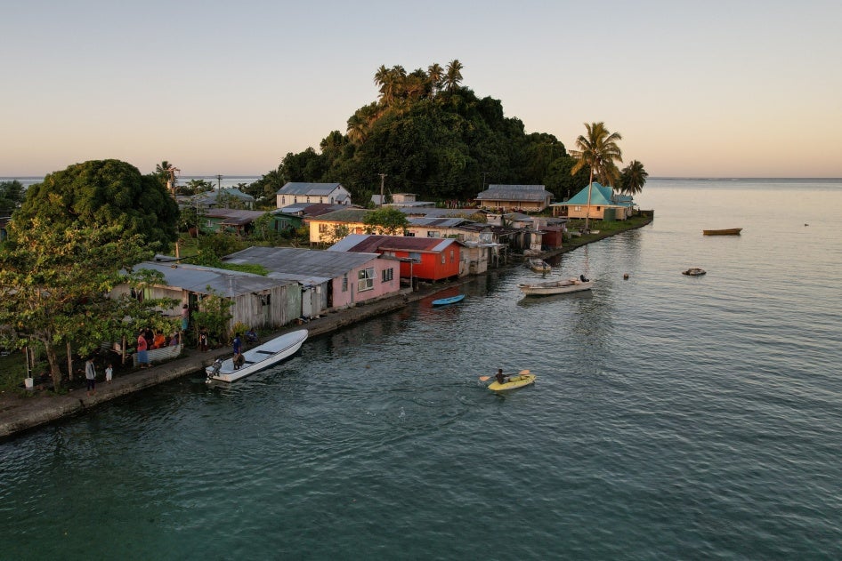 The island community of Serua Village, Fiji, July 15, 2022.